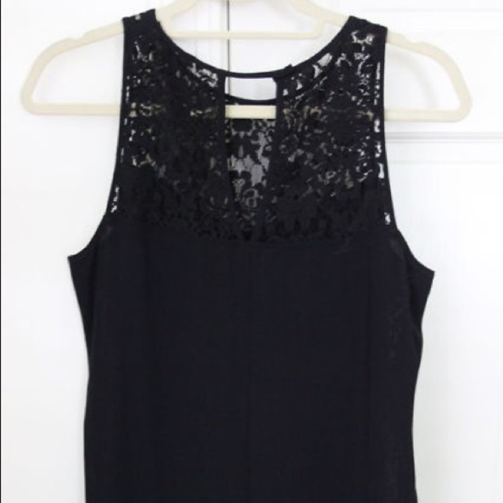 Rebecca Taylor black lace top